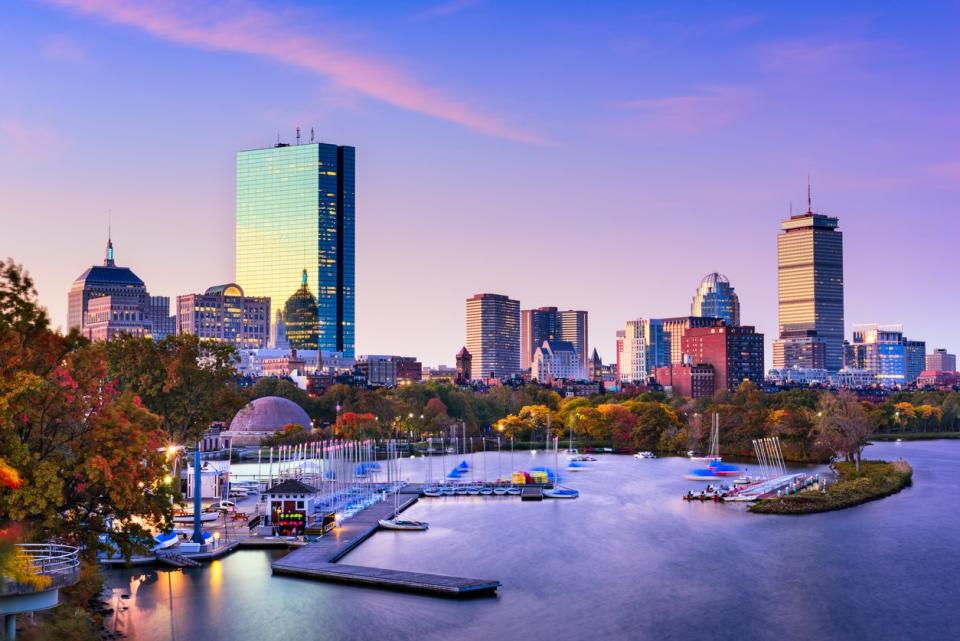 Boston is at its most beautiful in the autumn: Getty Images/iStockphoto