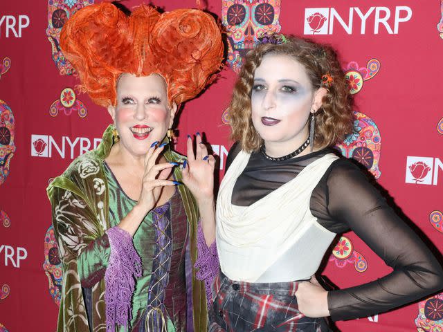 <p>Rebecca Smeyne/Getty </p> Bette Midler and her daughter Sophie von Halsenberg in Halloween costumes inspired by 'Hocus Pocus' in October 2016.