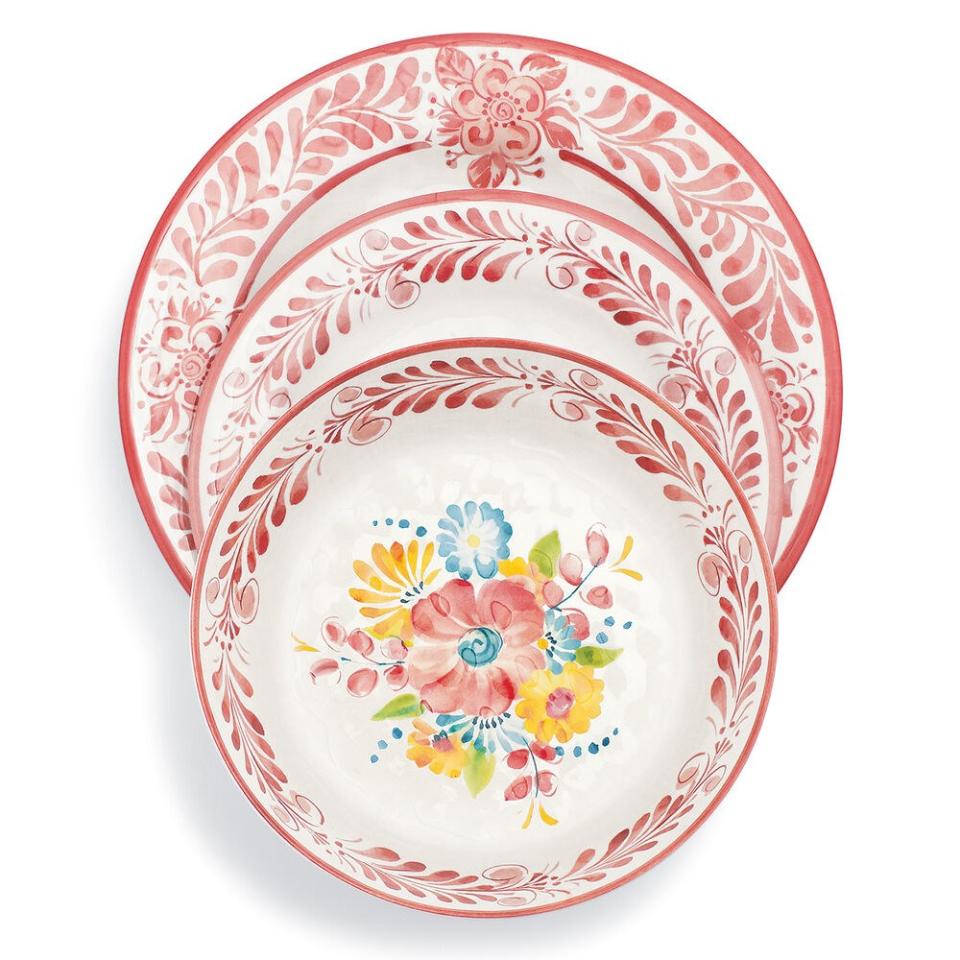 Marisol 12-Piece Melamine Dinnerware Set, $50