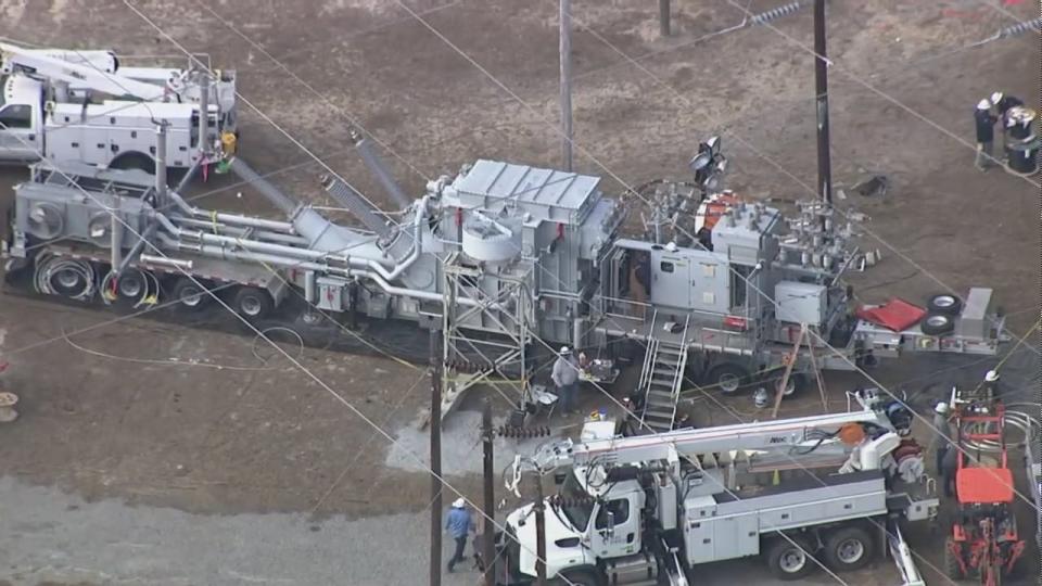 Two power substations in a North Carolina county were damaged by gunfire in what is being investigated as a criminal act, causing damage that could take days to repair and leaving tens of thousands of people without electricity, authorities said.