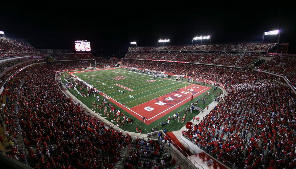 Sep 29, 2016; Houston, TX, USA; General view of TDECU Stadium during the game between the Houston Cougars and the Connecticut Huskies. Mandatory Credit: Troy Taormina-USA TODAY Sports