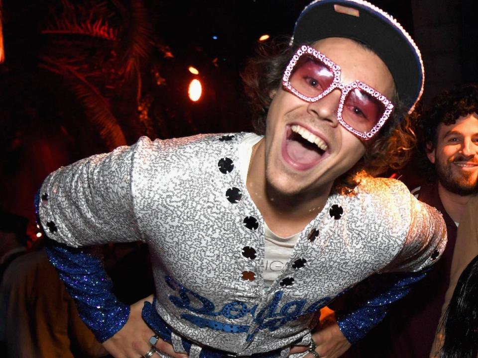 Harry Styles attends Casamigos Halloween party in Beverly Hills (Photo by Kevin Mazur)