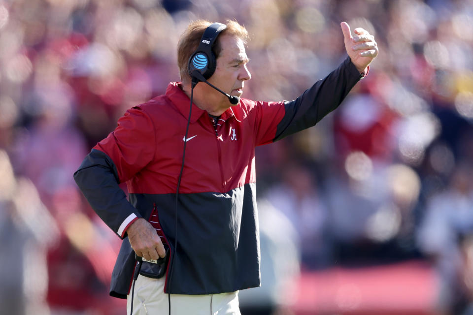 Former Alabama coach Nick Saban is already feeling right at home 