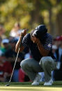 Tiger Woods of the USA waits on a green during day two of the Afternoon Four-Ball Matches for The 39th Ryder Cup at Medinah Country Club on September 29, 2012 in Medinah, Illinois. (Photo by Jamie Squire/Getty Images)