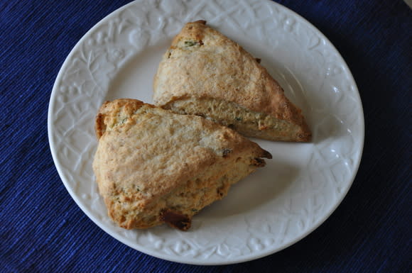 Sour Cream Biscuits with Horseradish, Chives, and Bacon