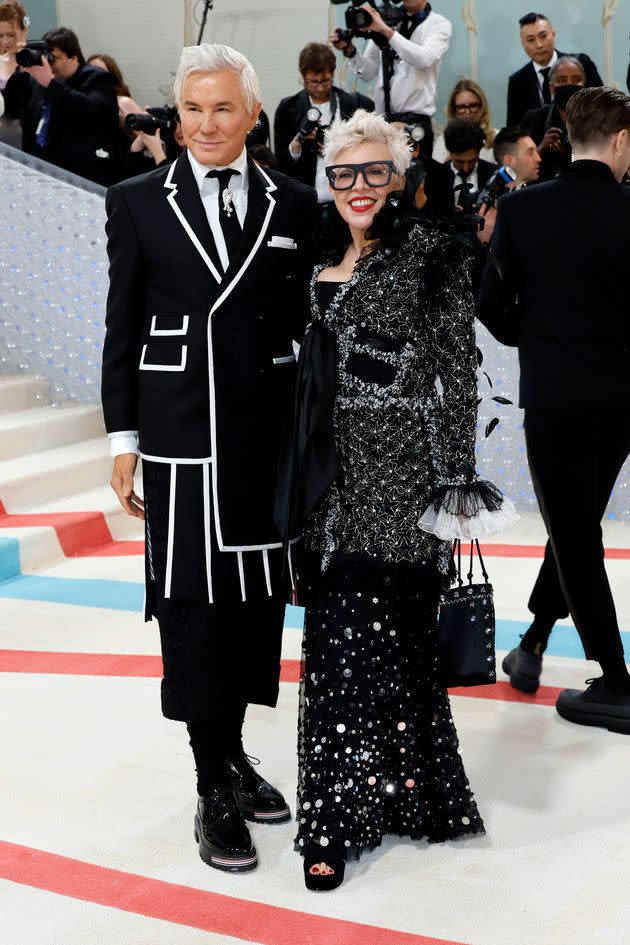 Baz Luhrmann and Catherine Martin at the 2023 Met Gala.