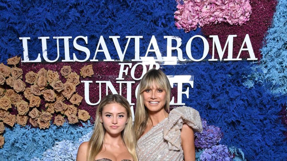 Leni Klum and Heidi Klum attend the LuisaViaRoma for Unicef event