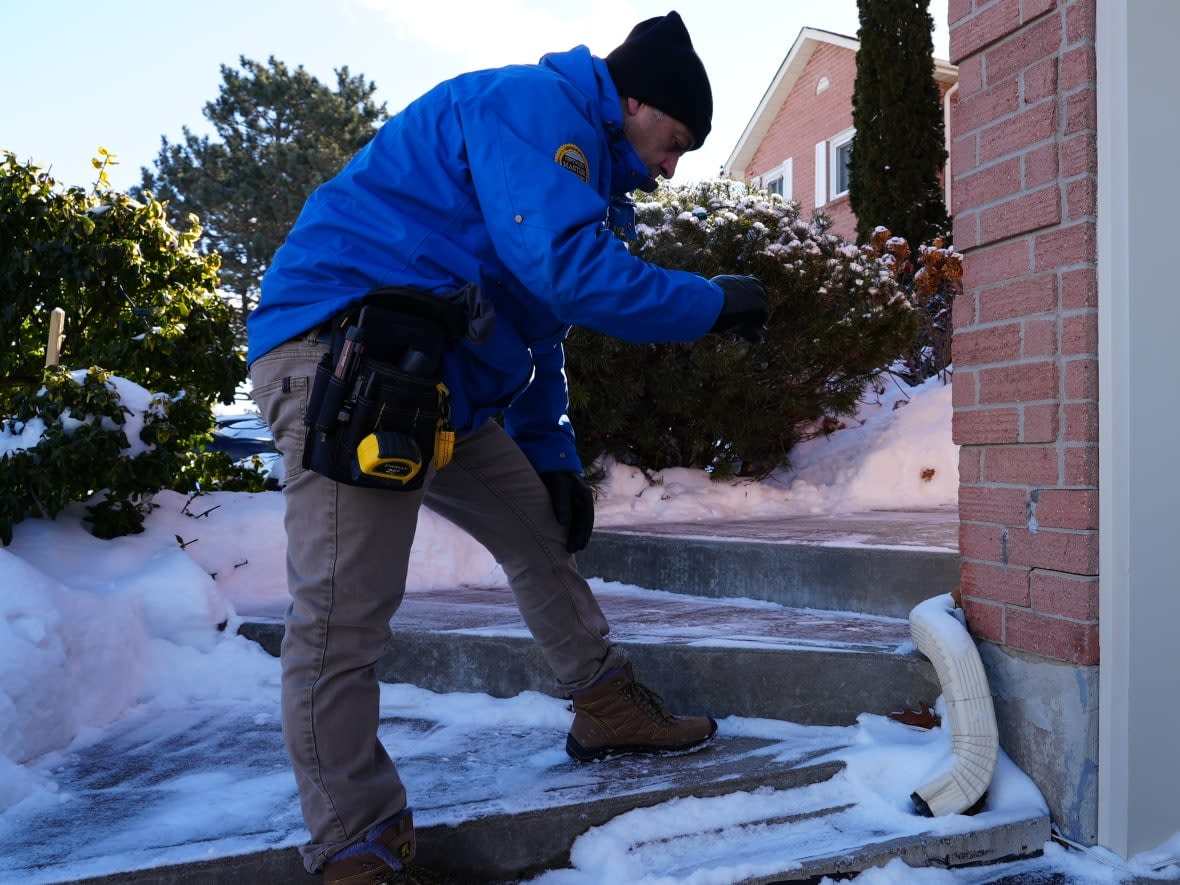 GTA home inspector Panos Loucaides says he started 2021 off with five inspectors working at his company and by the end of the year, he was down to two. With unconditional offers becoming routine, many buyers are not getting inspections, say associations representing the industry. (Paul Smith/CBC - image credit)