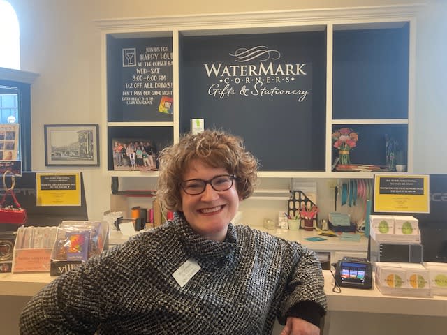 Amy Trimble at WaterMark Corners, which closed Feb. 10, 2024.