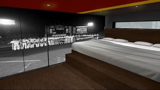 東北樂天金鷲生命球場新旅館內部概念圖。（圖／翻攝自推特。）