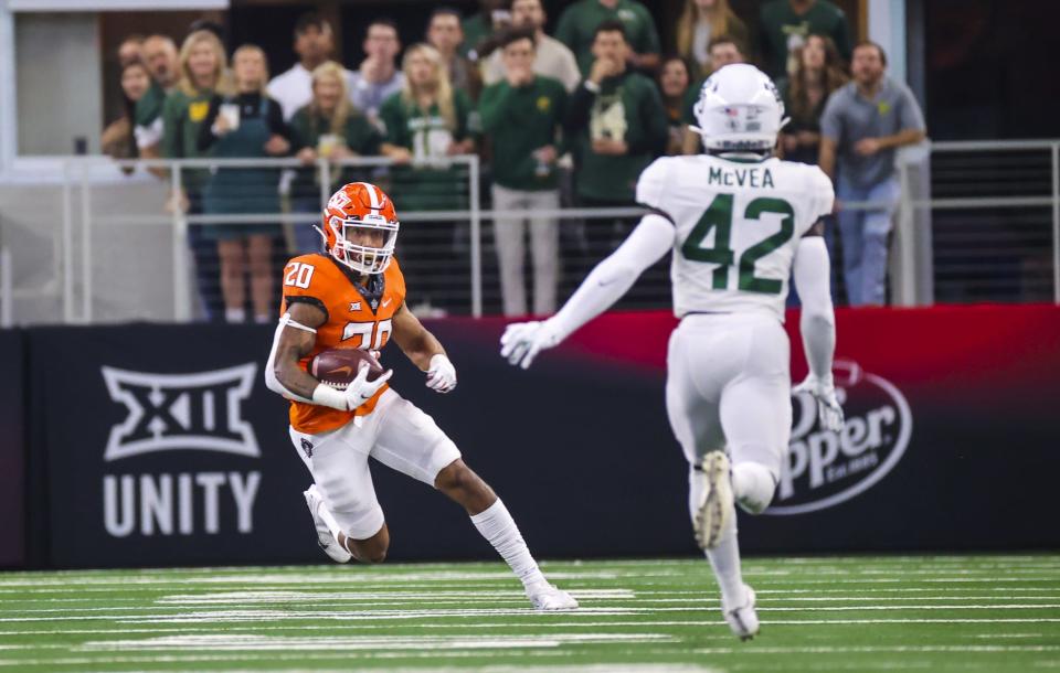 Running back Dominic Richardson often thinks about what might've happened if he had been in the game on the last possession against Baylor in the Big 12 Championship Game last year, when the Cowboys came up inches short of a victory.