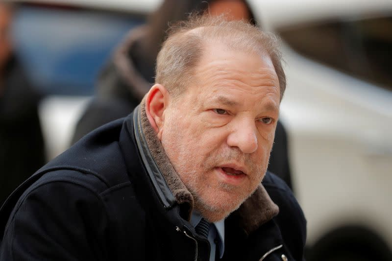 Film producer Harvey Weinstein arrives at New York Criminal Court for his sexual assault trial in the Manhattan borough of New York City, New York