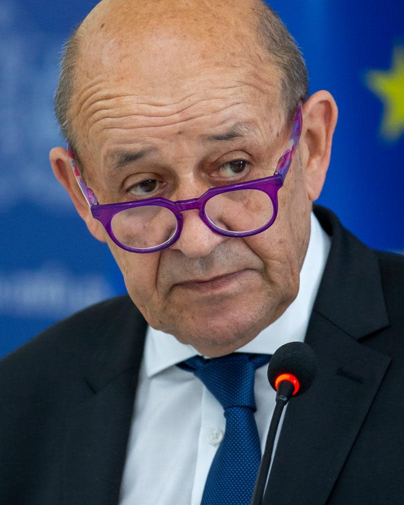 French foreign minister Jean-Yves Le Drian.