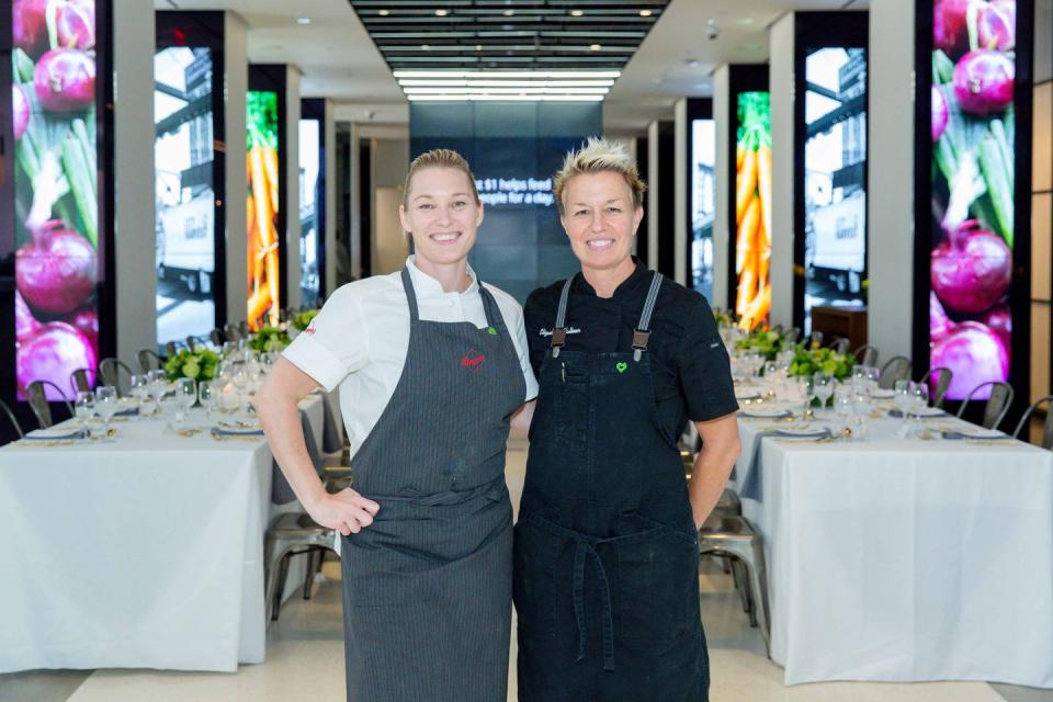 Chef Emma Bengtsson and Chef Elizabeth Falkner