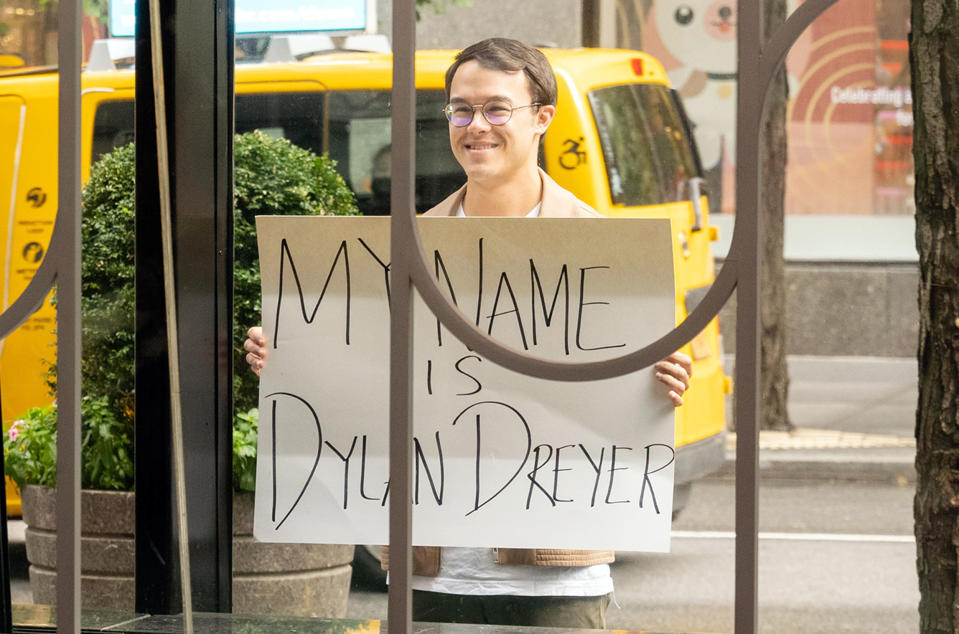 Dylan Dreyer let everyone know just who he is. (Nathan Congleton / TODAY)