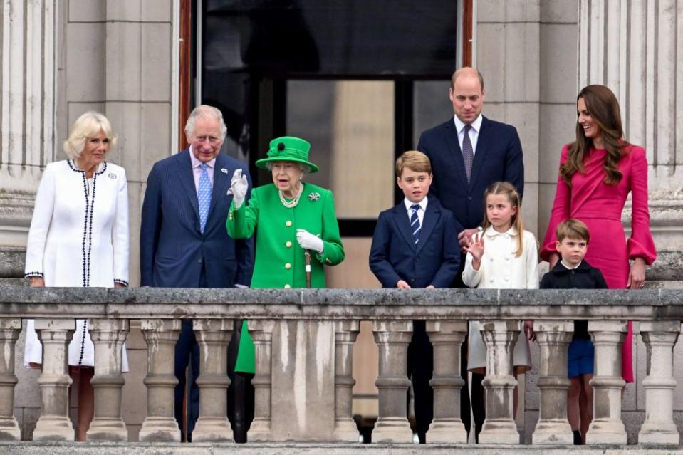 Members of the royal family in June 5, 2022. POOL/AFP via Getty Images