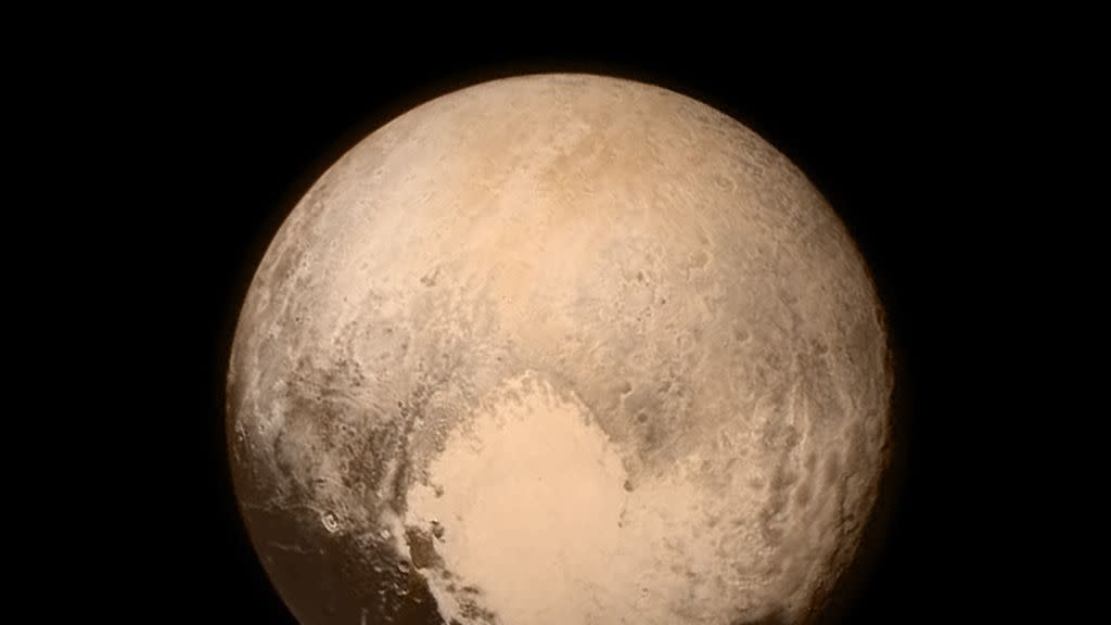 pluto as seen from new horizons spacecraft