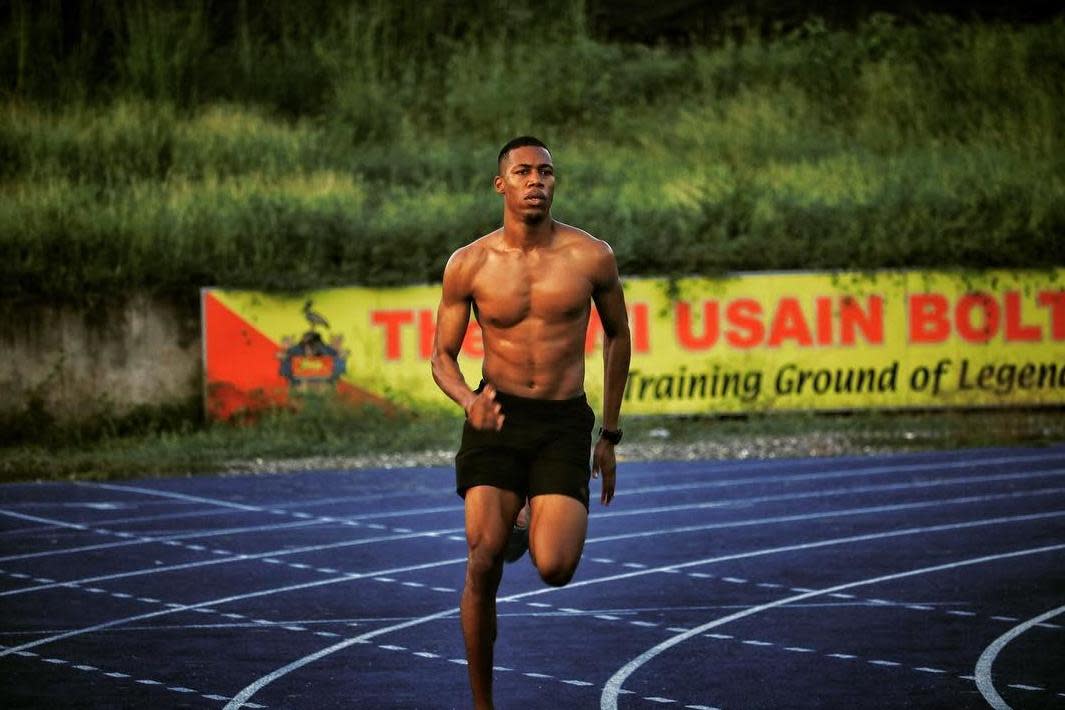 British sprinter Zharnel Hughes escaped unharmed after being shot at during training: Instagram