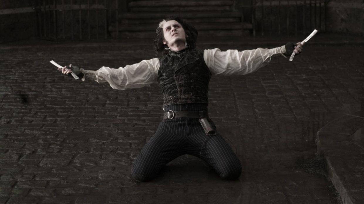 Johnny Depp in the film adaptation of "Sweeney Todd." 