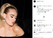 Adele in un altro post apparso nei mesi scorsi su Instagram, nel quale scherza a sedurre i suoi fan. Ed è veramente bellissima.