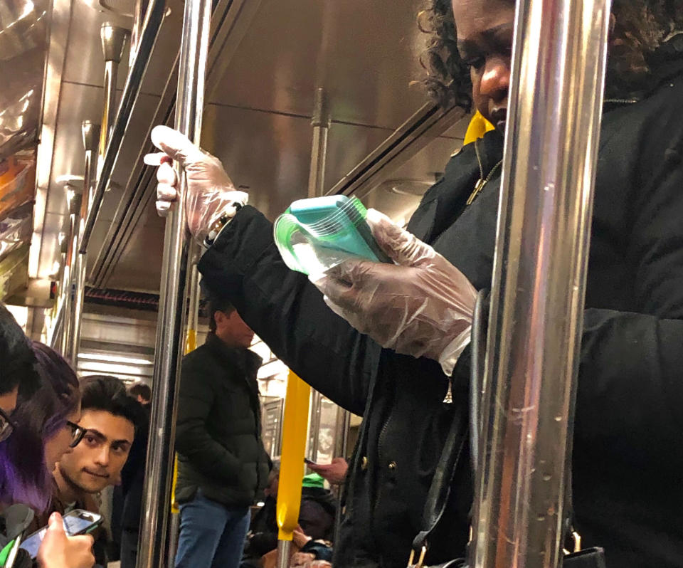 Virus Outbreak New York Subways