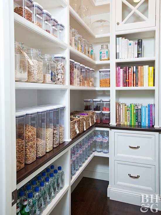 organized walk in pantry