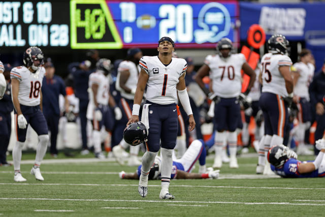 Chicago Bears defensive tackle Justin Jones (93) during an NFL football  preseason game against the Buffalo Bills, Saturday, Aug. 26, 2023, in  Chicago. (AP Photo/Melissa Tamez Stock Photo - Alamy