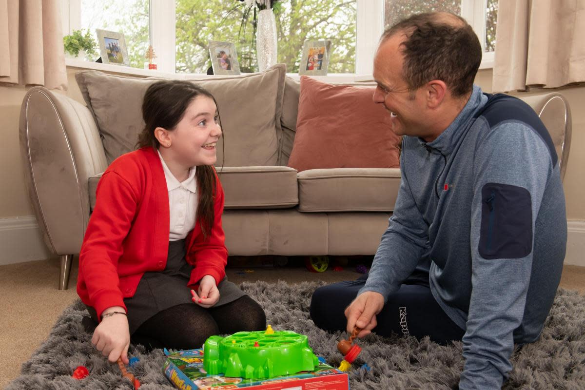 Inspirational Service Child of the Year Lyla O’Donovan with her father, Paul <i>(Image: NORTH YORKSHIRE COUNCIL)</i>