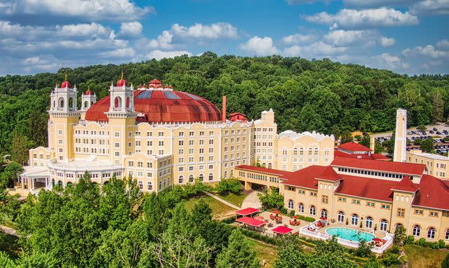 <p>French Lick Resort</p> The West Baden Springs Hotel in West Baden, Indiana