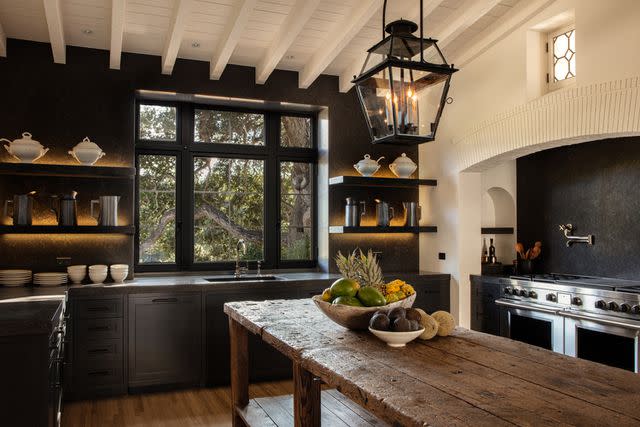 <p>Eric Foote</p> The eat-in kitchen that overlooks an ancient oak tree.