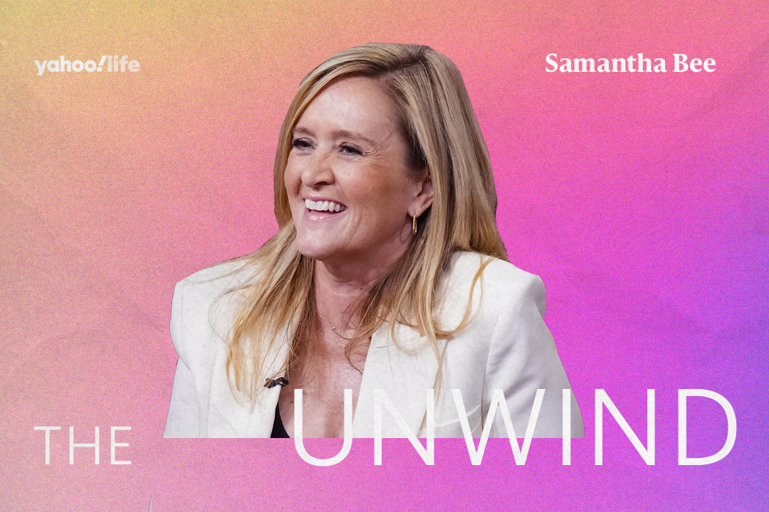 Comedian, podcaster and talk show host Samantha Bee. (Photo: Getty Images; illustration: Yahoo News)