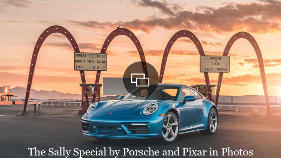 The Sally Special developed by Porsche and Pixar. - Credit: Porsche Cars North America