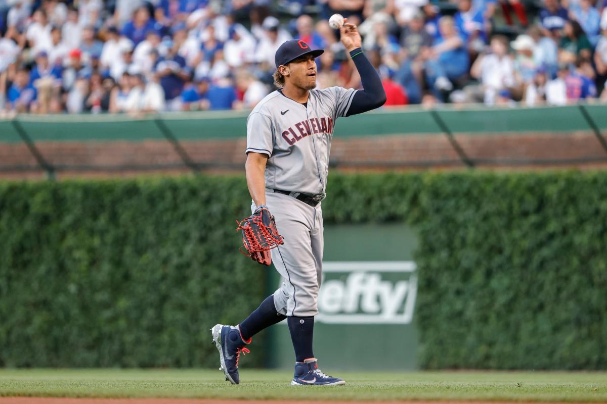 Canadian outfielder Josh Naylor exits game for Cleveland after vicious  collision