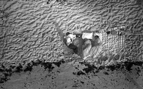 Many camped out on beaches and roads close to the Kennedy Space Center before the launch - Credit: NASA