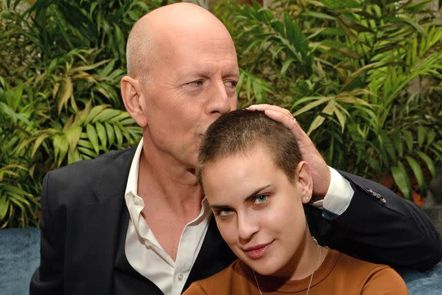 <p>Kevin Mazur/WireImage</p> Bruce Willis and daughter Tallulah