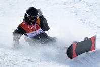 <p>Rakai Tait of New Zealand crashes during the Snowboard Men’s Halfpipe Qualification on day four of the PyeongChang 2018 Winter Olympic Games at Phoenix Snow Park on February 13, 2018 in Pyeongchang-gun, South Korea. (Photo by David Ramos/Getty Images) </p>