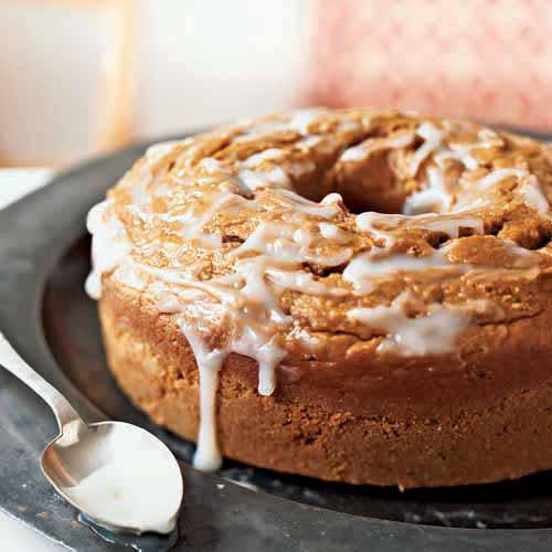 Pumpkin Pound Cake with Buttermilk Glaze