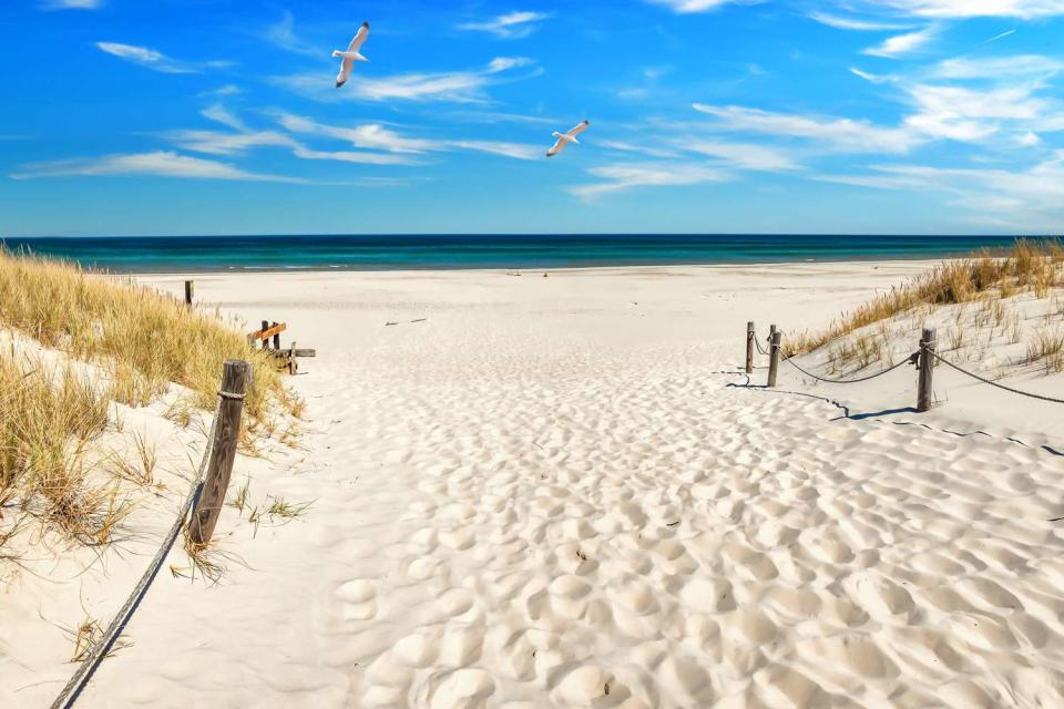 <p>Getty</p> Stock image of a beach.