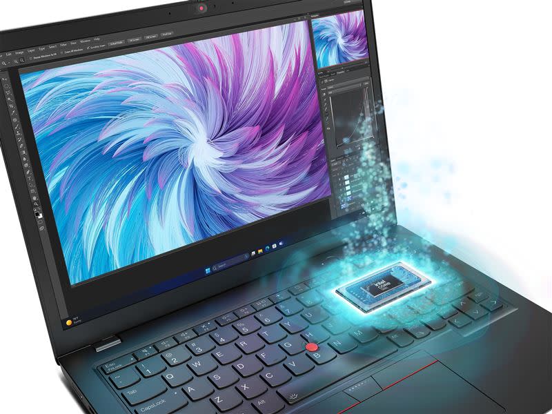 全新ThinkPad系列筆電搭載Intel Core Ultra處理器及NPU，能將專業任務下放至專用硬體上，使AI實力再升級。（圖／品牌業者提供）