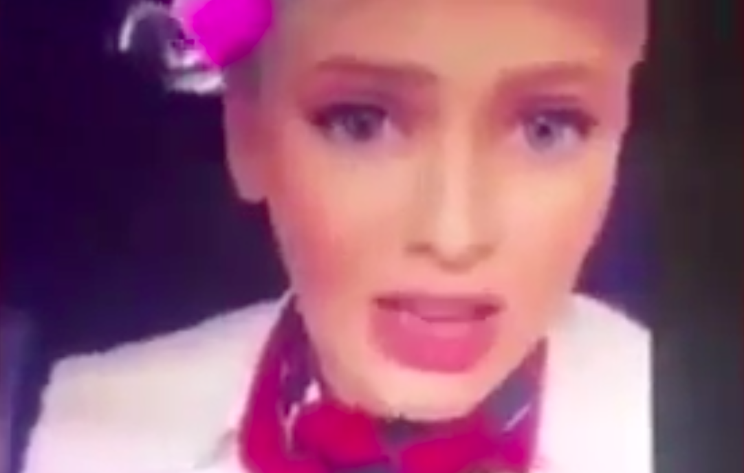 <em>British Airways have sacked Joanne Wickenden over her racist Snapchat video (Grab)</em>