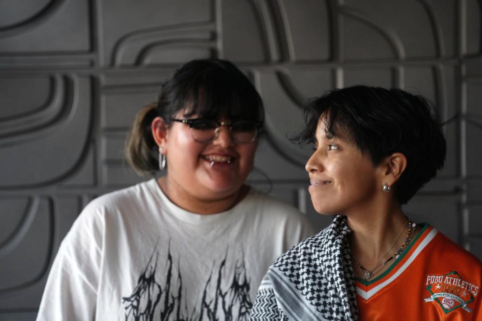 Jordan Manuelito (left) and Natasha John, who run Skoden Coffee & Tea in Uptown Phoenix.