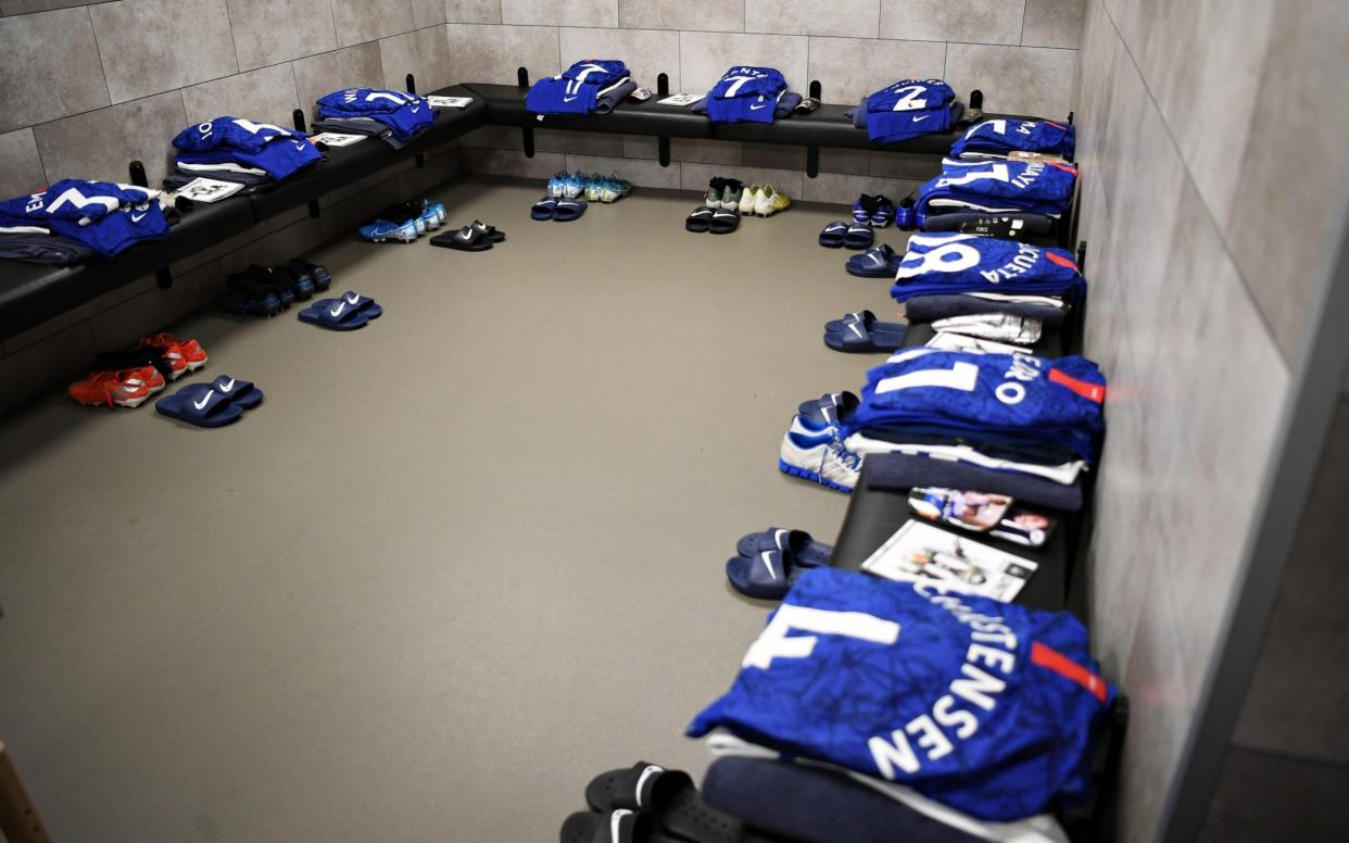 The Chelsea changing room is seen before the Premier League match between Newcastle United and Chelsea FC at St. James Park on January 18, 2020 in Newcastle upon Tyne, United Kingdom - GETTY IMAGES