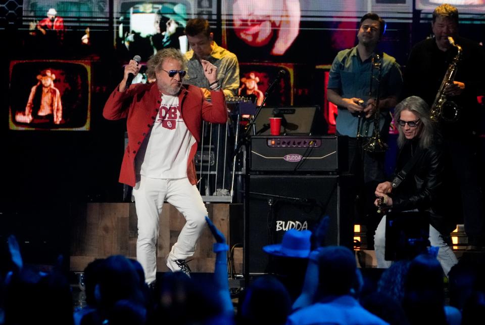 Sammy Hagar performs on April 7 in honor of Toby Keith at the 2024 CMT Music Awards at the Moody Center in Austin, Texas.