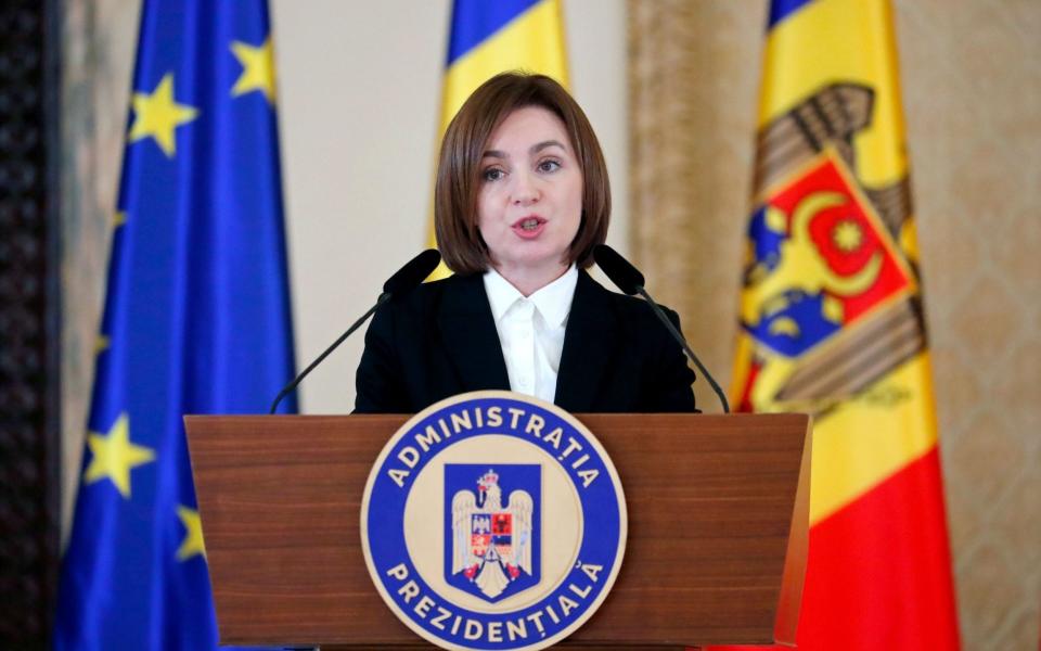 Moldovan President Maia Sandu - ROBERT GHEMENT/EPA-EFE/Shutterstock