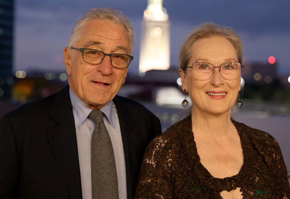 AUSTIN, TEXAS - 24 DE SEPTIEMBRE: (L-R) Robert de Niro y Meryl Streep asisten a A Celebration of Film with Robert de Niro y Meryl Streep en la Universidad de Texas en Austin el 24 de septiembre de 2022 en Austin, Texas. (Foto de Rick Kern/Getty Images para el Centro Harry Ransom de la Universidad de Texas)