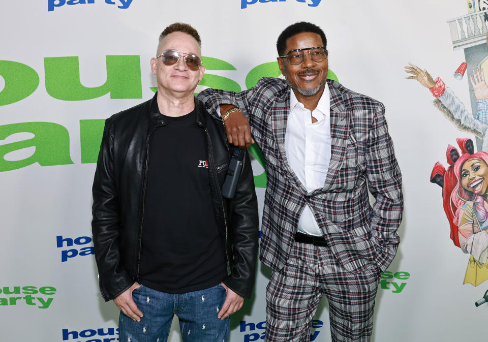 HOLLYWOOD, CALIFORNIA - JANUARY 11: (L-R) Christopher Reid Christopher Martin of Kid 'n Play attend the Special Red Carpet Screening for New Line Cinema's "House Party" at TCL Chinese 6 Theatres on January 11, 2023 in Hollywood, California. (Photo by Matt Winkelmeyer/Getty Images)<span class="copyright">Getty Images—2023 Getty Images</span>