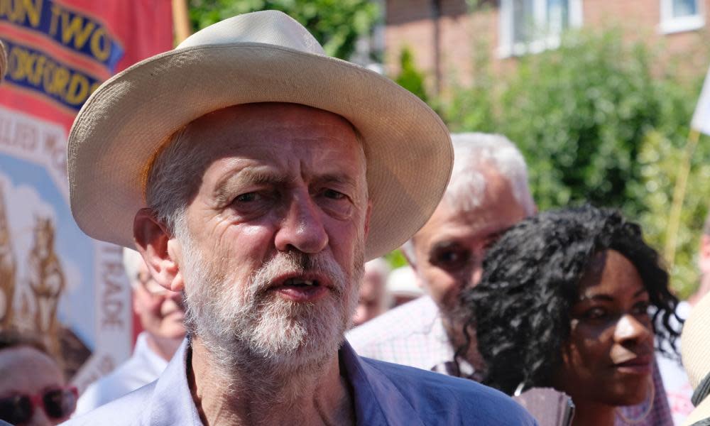 Jeremy Corbyn attends the Tolpuddle Martyrs festival in Dorset