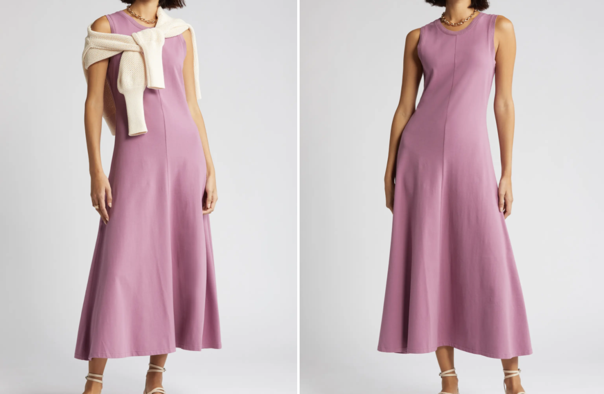 The Nordstrom Sleeveless Cotton Blend Dress has a 4.5-star rating from shoppers.