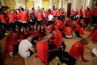 U.S. Olympic and Paralympics teams athletes gather to be greeted by President Barack Obama at the White House in Washington, U.S., September 29, 2016. REUTERS/Yuri Gripas