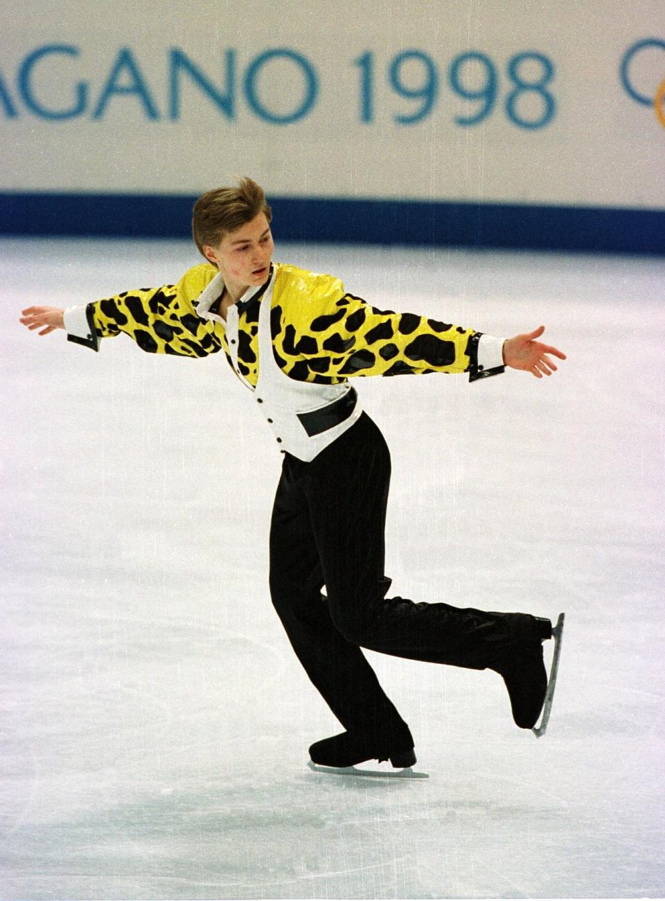 The Russian competing at the 1998 Winter Olympics in Nagano, Japan.